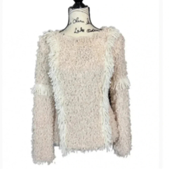 FREE THE ROSES CREW NECK SWEATER CREAM AND TAN CREWNECK LONG SLEEVE - Picture 5 of 10